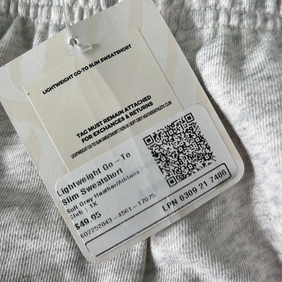 Fabletics lounge shorts plus size 1x new heather gray shorts - Picture 4 of 6